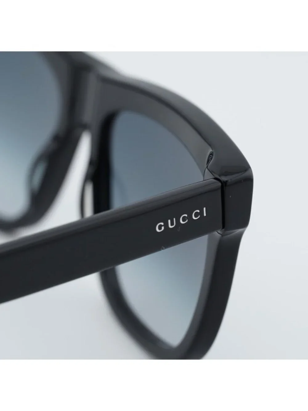 Gucci GG0158SN 001 Men Sunglasses Black Square Frame, Grey Lenses